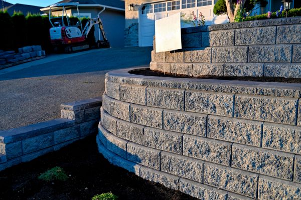 Stone Retaining Wall Repair in Prescott Valley
